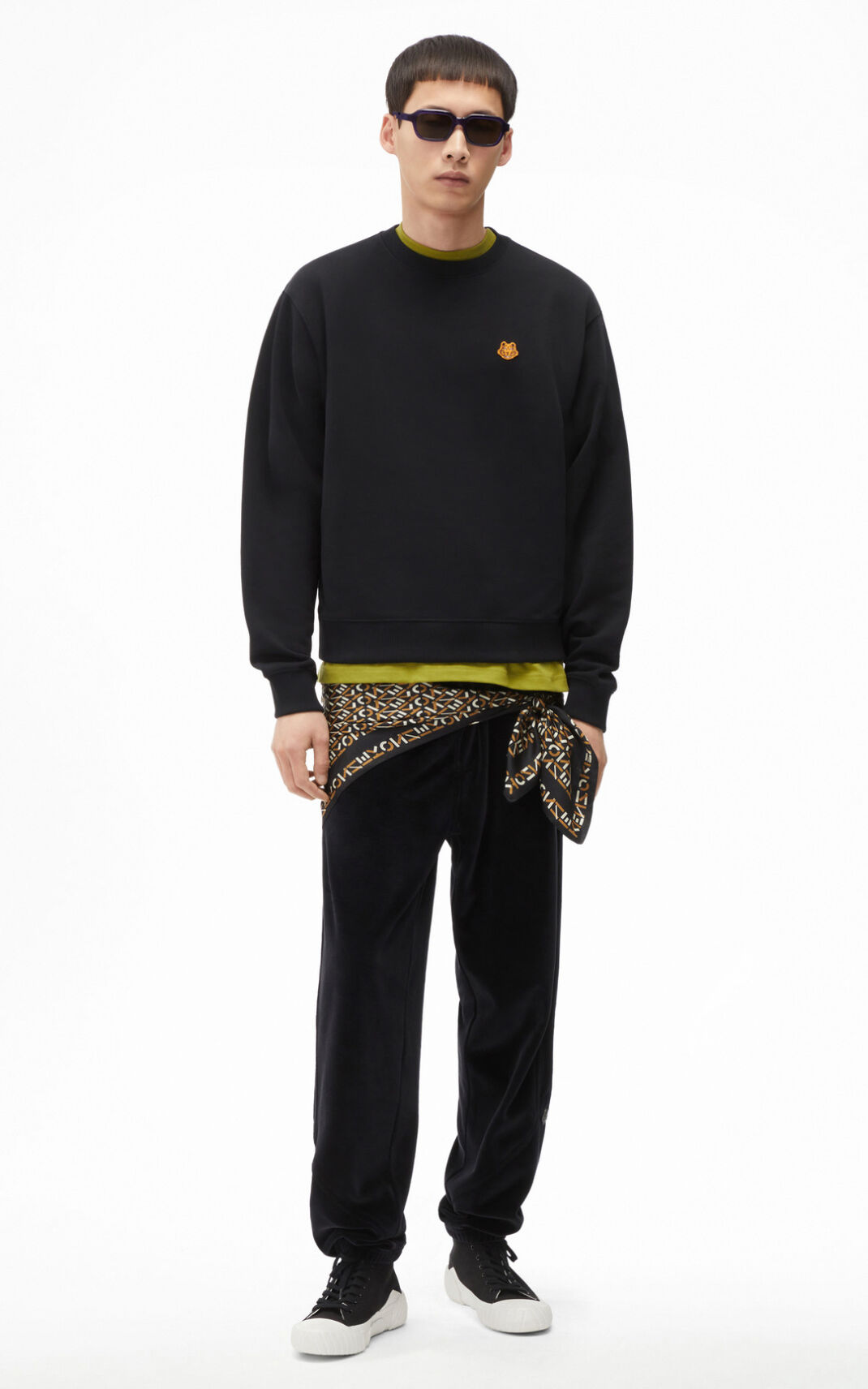 Kenzo Tiger Crest Sweatshirt Black For Mens 2810RPJTQ